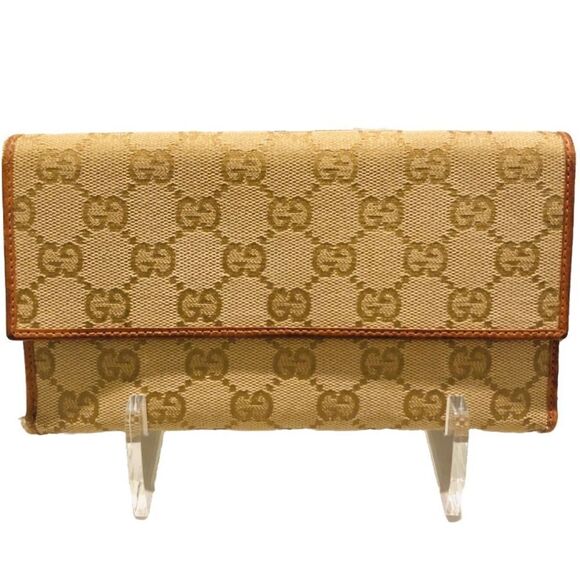 GUCCI GG Canvas Trifold Long Wallet - Picture 1 of 16